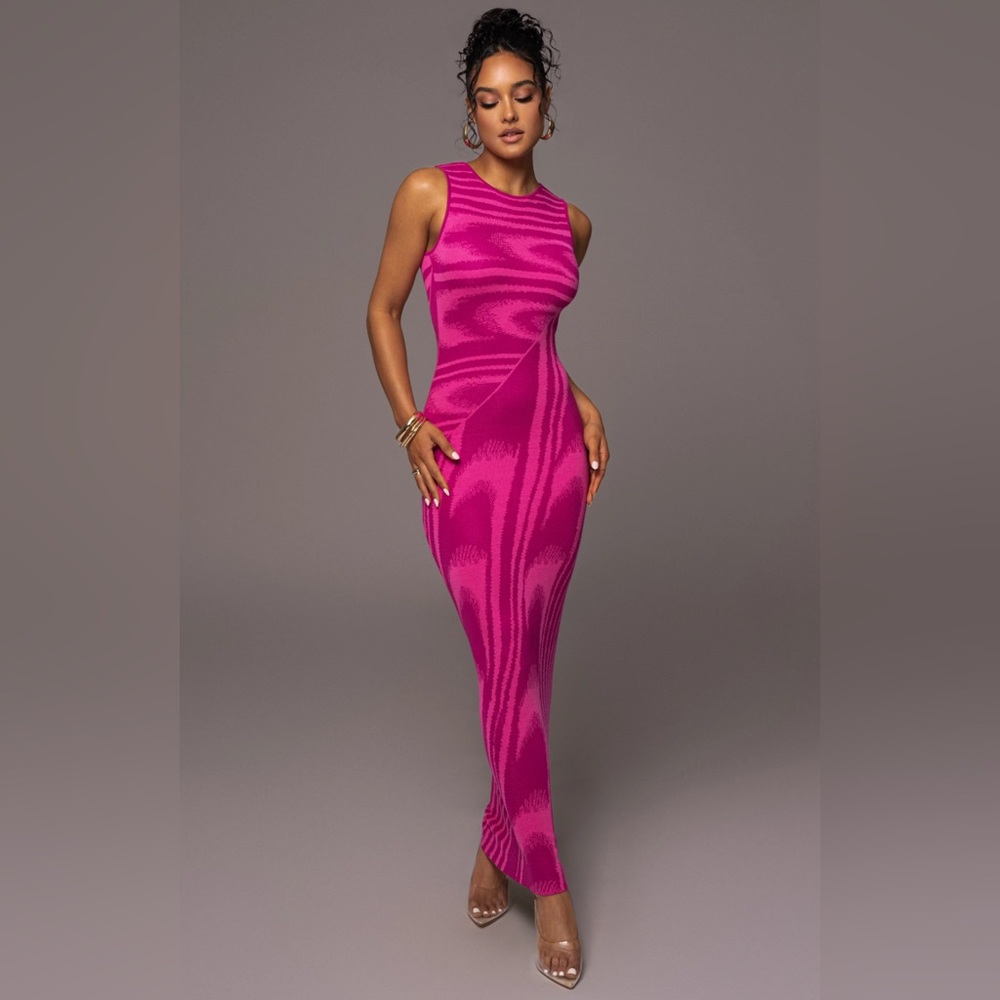JLuxLabel Pink Chasing Dawn Maxi Dress - Sz. M